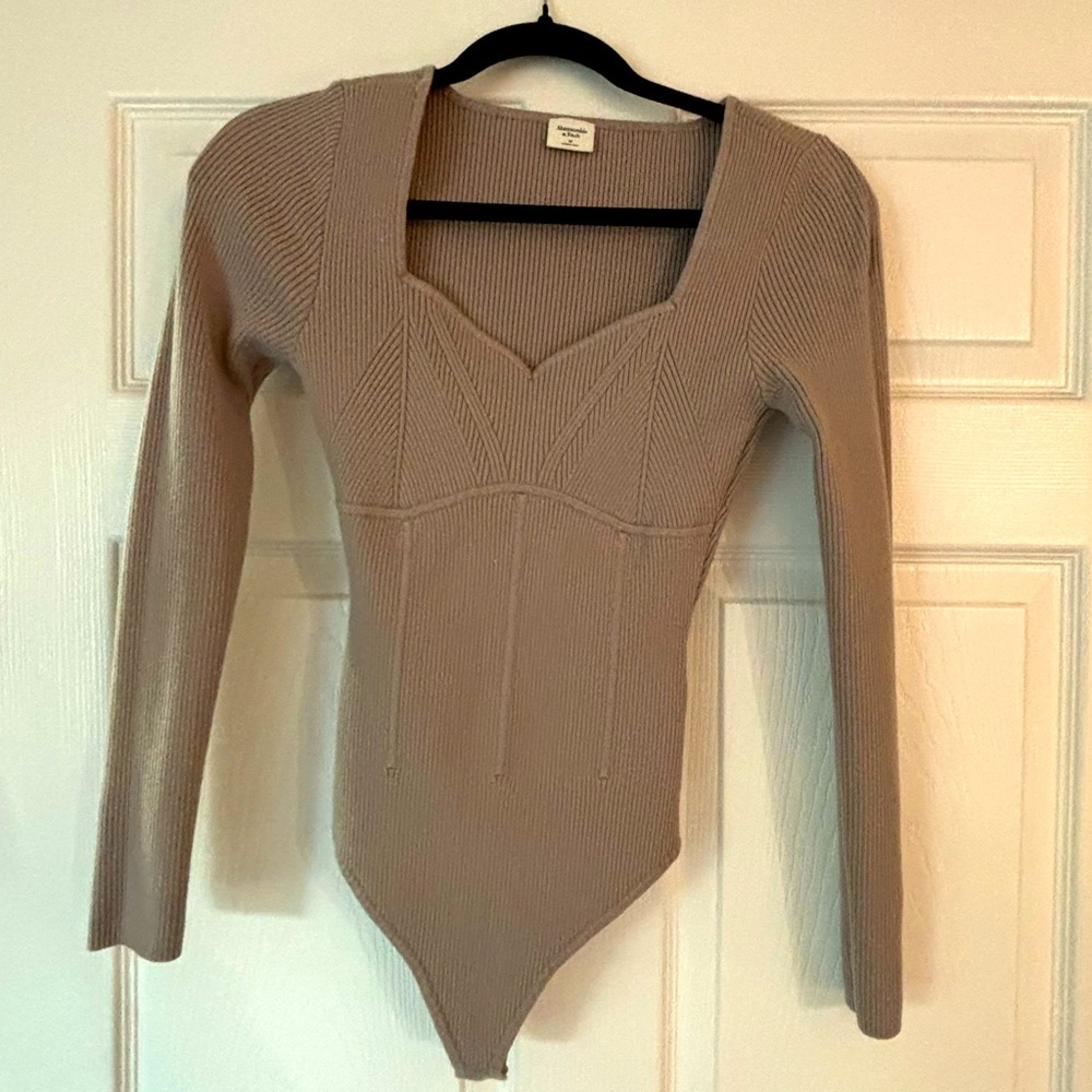 Abercrombie and fitch long sleeve thong bodysuit